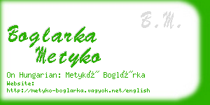 boglarka metyko business card